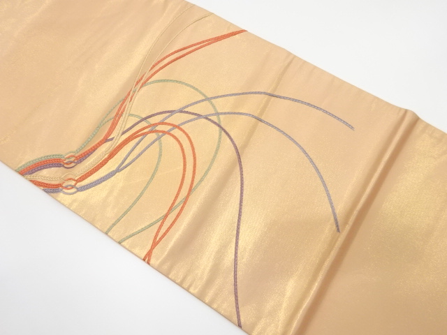 JAPANESE FUKURO OBI / EMBROIDERY / KUMIHIMO CORD PATTERN